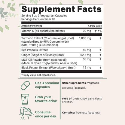 TurmaPure™  Turmeric Curcumin Supplement